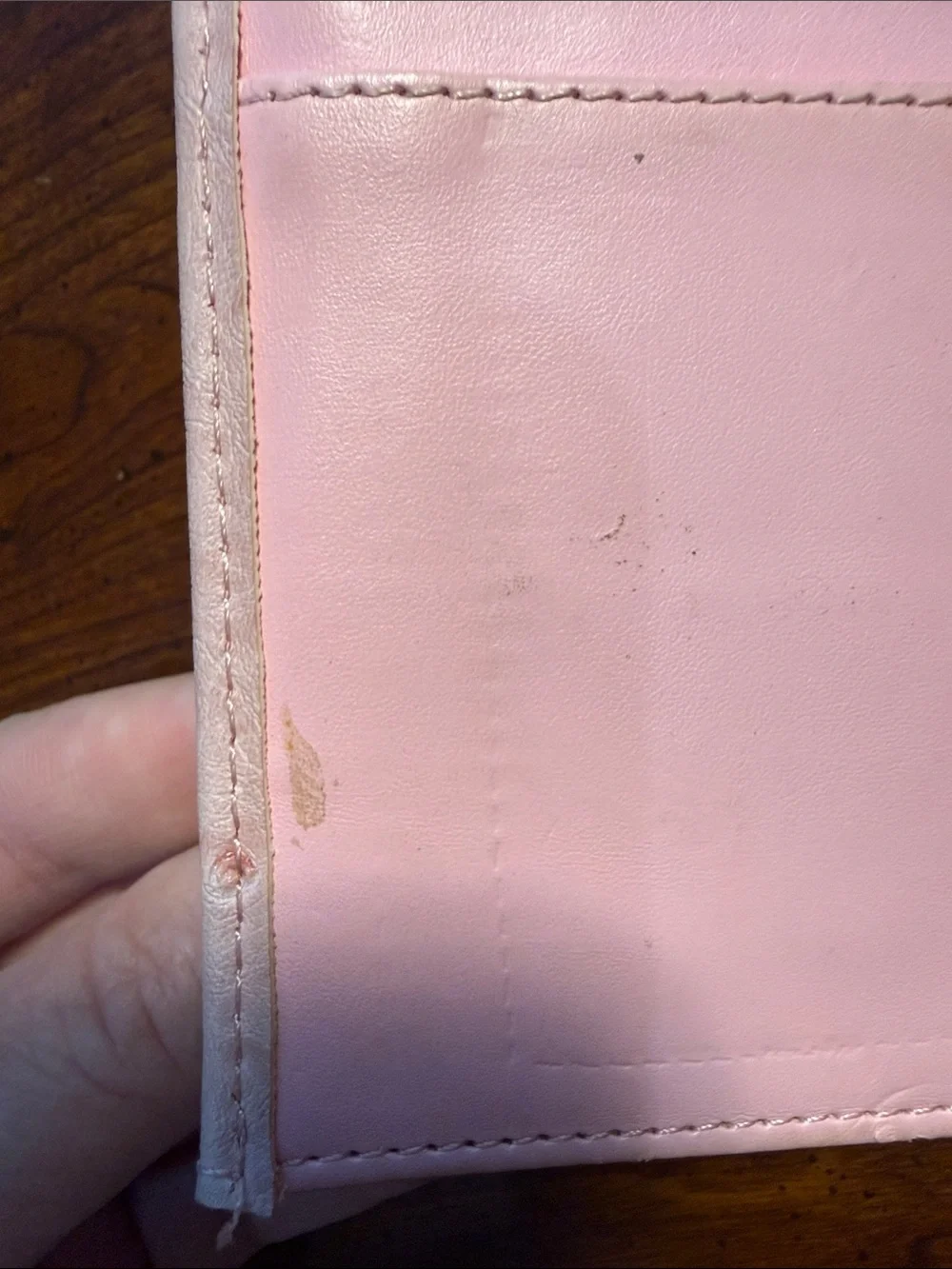 Prada Beige Ostrich-Embossed Leather Fold Wallet with Logo Plaque